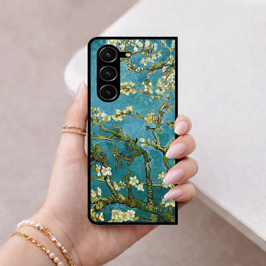 Samsung Galaxy Z Fold 5 5G Cover - Foral Series 2 - HQ Premium Shine Durable Shatterproof Case