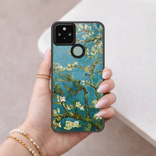 Google Pixel 4a 5G Cover - Foral Series 2 - HQ Premium Shine Durable Shatterproof Case