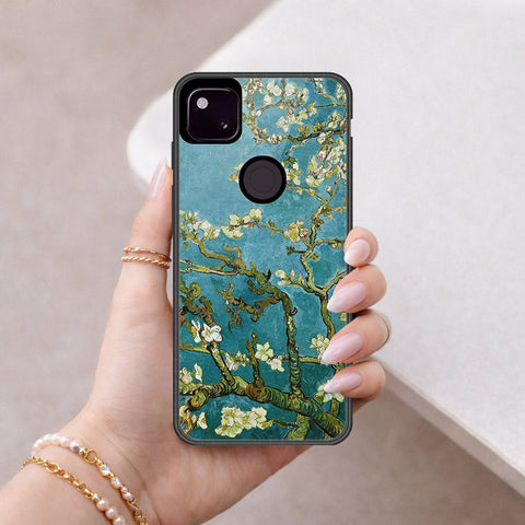 Google Pixel 4a 4G Cover - Foral Series 2 - HQ Premium Shine Durable Shatterproof Case