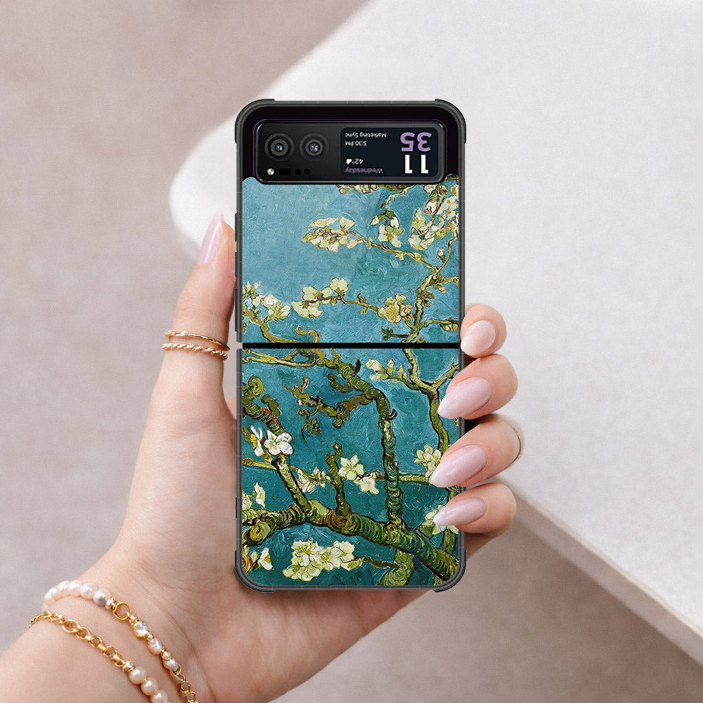 Motorola Razr 40 Cover - Foral Series 2 - HQ Premium Shine Durable Shatterproof Case
