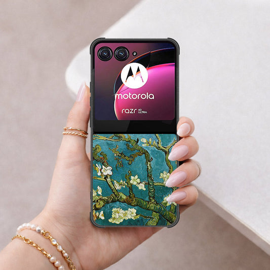 Motorola Razr 40 Ultra Cover - Foral Series 2 - HQ Premium Shine Durable Shatterproof Case