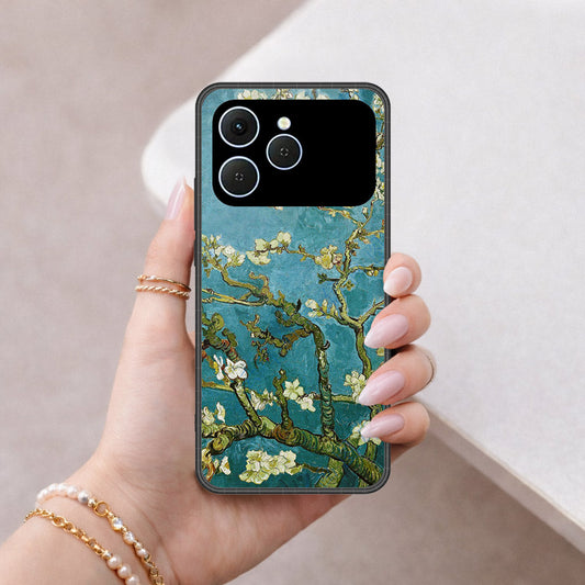 Tecno Spark 40 Cover - Foral Series 2 - HQ Premium Shine Durable Shatterproof Case
