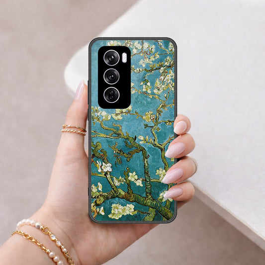 Oppo Reno 12 Pro Cover - Foral Series 2 - HQ Premium Shine Durable Shatterproof Case
