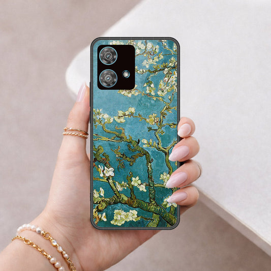 Motorola Edge 40 Neo Cover - Foral Series 2 - HQ Premium Shine Durable Shatterproof Case