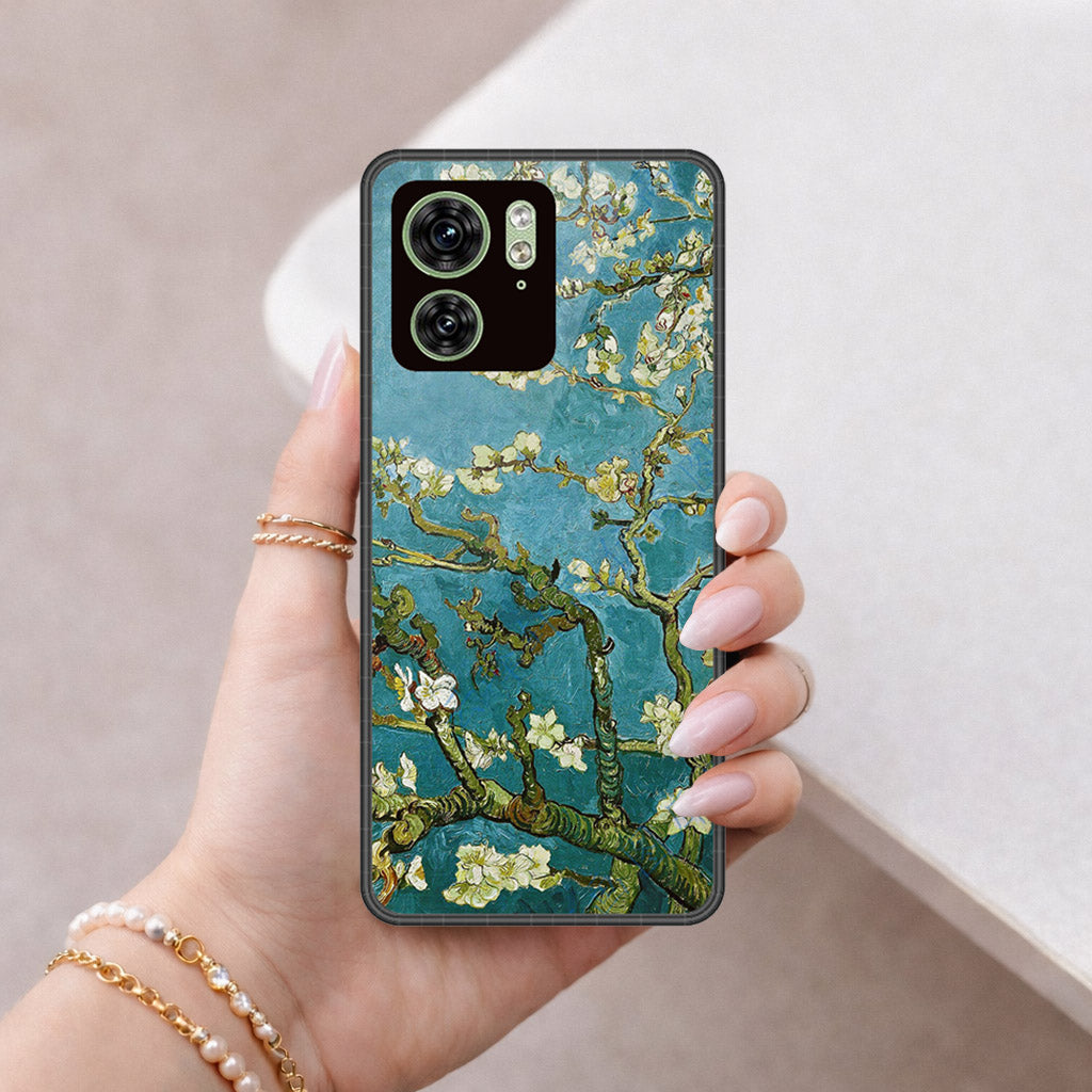 Motorola Edge 40 Cover - Foral Series 2 - HQ Premium Shine Durable Shatterproof Case