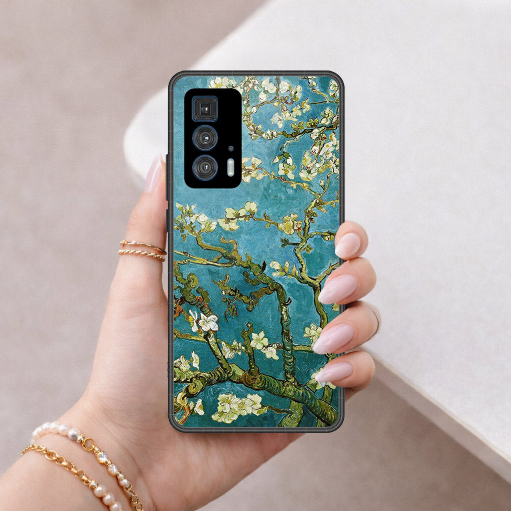 Motorola Edge 20 Pro Cover - Foral Series 2 - HQ Premium Shine Durable Shatterproof Case