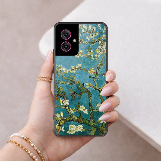 Motorola Moto G55 Cover - Foral Series 2 - HQ Premium Shine Durable Shatterproof Case