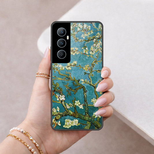 Realme C65 Cover - Foral Series 2 - HQ Premium Shine Durable Shatterproof Case
