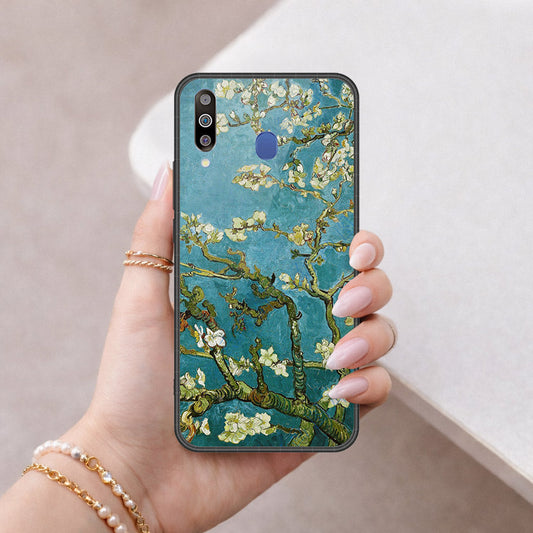 Samsung Galaxy M30 Cover - Foral Series 2 - HQ Premium Shine Durable Shatterproof Case