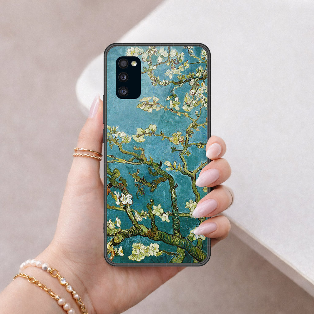 Samsung Galaxy A41 Cover - Foral Series 2 - HQ Premium Shine Durable Shatterproof Case