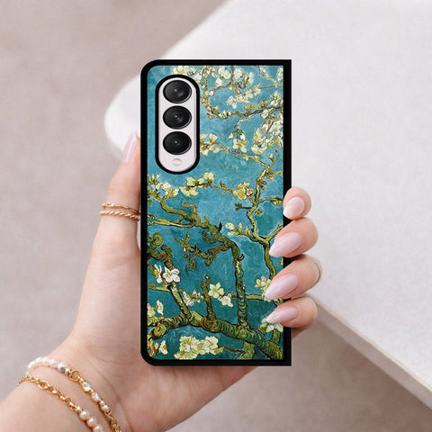 Samsung Galaxy Z Fold 4 5G Cover - Foral Series 2 - HQ Premium Shine Durable Shatterproof Case