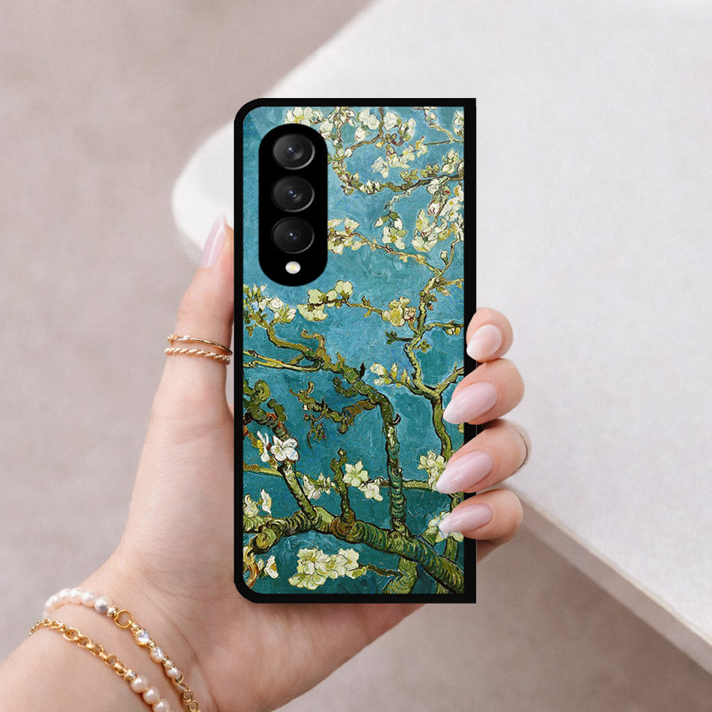 Samsung Galaxy Z Fold 3 5G Cover - Foral Series 2 - HQ Premium Shine Durable Shatterproof Case