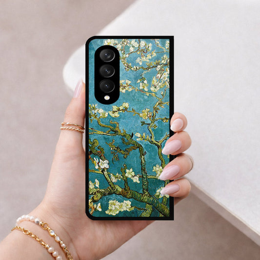 Samsung Galaxy Z Fold 3 5G Cover - Foral Series 2 - HQ Premium Shine Durable Shatterproof Case