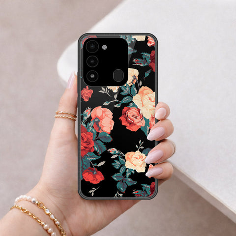 Tecno Spark 8C Cover - Foral Series 2 - HQ Premium Shine Durable Shatterproof Case
