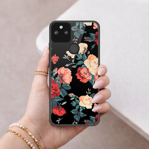 Google Pixel 5a 5G Cover - Foral Series 2 - HQ Premium Shine Durable Shatterproof Case