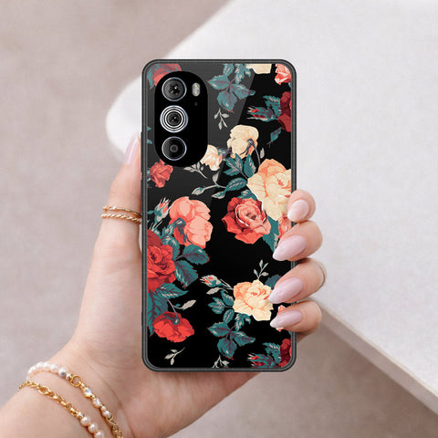 Motorola Edge 30 Pro Cover - Foral Series 2 - HQ Premium Shine Durable Shatterproof Case