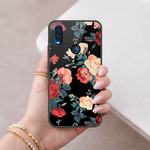 Motorola P40 Cover - Foral Series 2 - HQ Premium Shine Durable Shatterproof Case