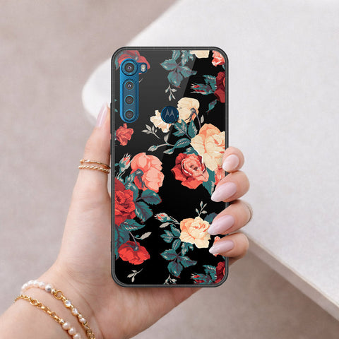 Motorola One Fusion Plus Cover - Foral Series 2 - HQ Premium Shine Durable Shatterproof Case