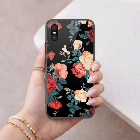 Motorola One Cover - Foral Series 2 - HQ Premium Shine Durable Shatterproof Case
