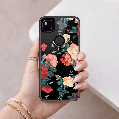 Google Pixel 4a 4G Cover - Foral Series 2 - HQ Premium Shine Durable Shatterproof Case
