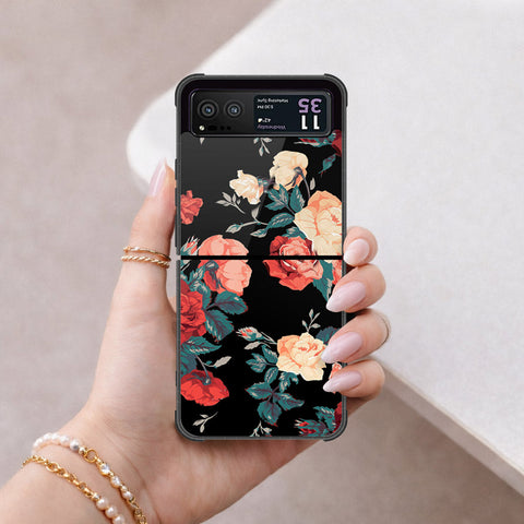 Motorola Razr 40 Cover - Foral Series 2 - HQ Premium Shine Durable Shatterproof Case