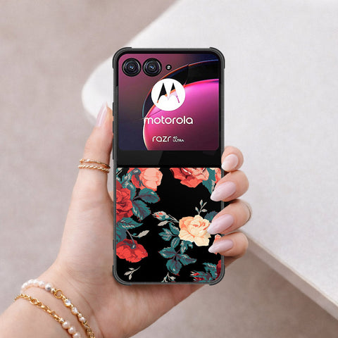 Motorola Razr 40 Ultra Cover - Foral Series 2 - HQ Premium Shine Durable Shatterproof Case