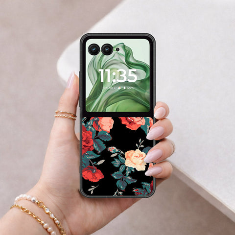 Motorola Razr 50 Ultra Cover - Foral Series 2 - HQ Premium Shine Durable Shatterproof Case