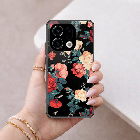 Oppo Find X9 Cover - Foral Series 2 - HQ Premium Shine Durable Shatterproof Case