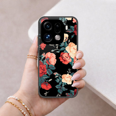Oppo Find X9 Pro Cover - Foral Series 2 - HQ Premium Shine Durable Shatterproof Case