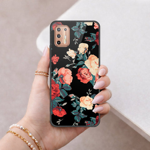 Motorola Moto G9 Plus Cover - Foral Series 2 - HQ Premium Shine Durable Shatterproof Case