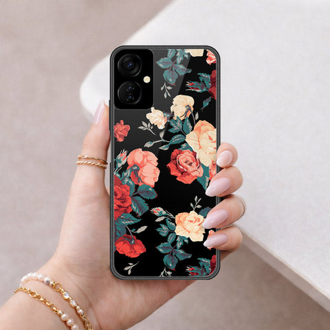 Tecno Spark 9T Cover - Foral Series 2 - HQ Premium Shine Durable Shatterproof Case