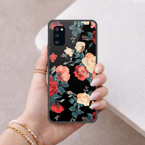 Samsung Galaxy A41 Cover - Foral Series 2 - HQ Premium Shine Durable Shatterproof Case