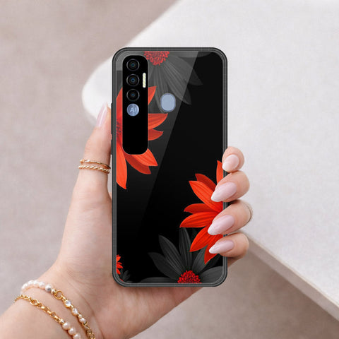 Tecno Spark 7 Pro Cover - Foral Series 2 - HQ Premium Shine Durable Shatterproof Case
