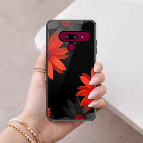 LG G8 ThinQ Cover - Foral Series 2 - HQ Premium Shine Durable Shatterproof Case