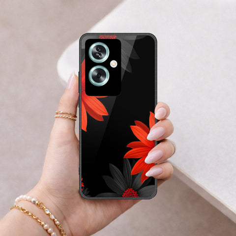 Oppo A2 Cover - Foral Series 2 - HQ Premium Shine Durable Shatterproof Case