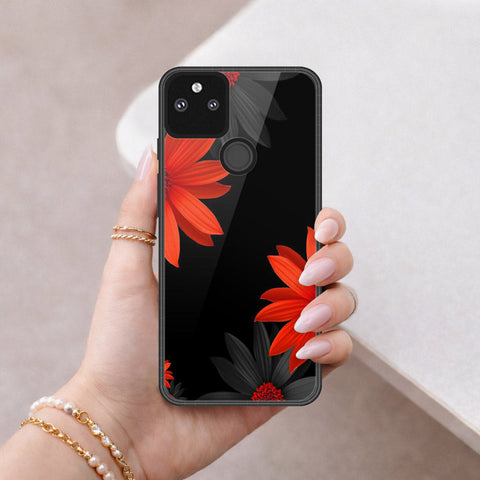 Google Pixel 5a 5G Cover - Foral Series 2 - HQ Premium Shine Durable Shatterproof Case