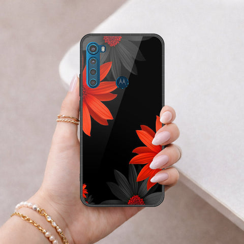 Motorola One Fusion Plus Cover - Foral Series 2 - HQ Premium Shine Durable Shatterproof Case