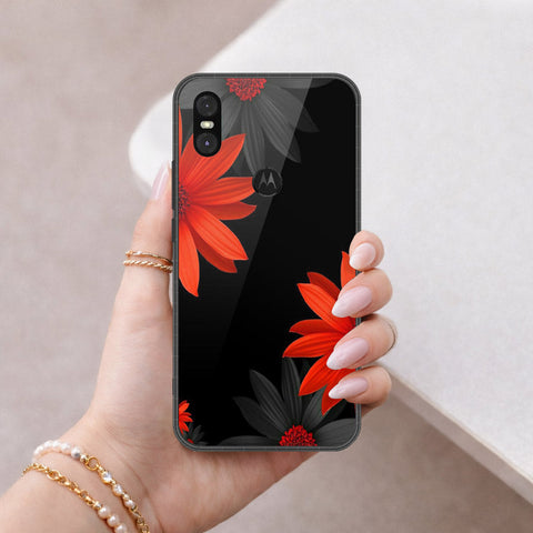 Motorola One Cover - Foral Series 2 - HQ Premium Shine Durable Shatterproof Case