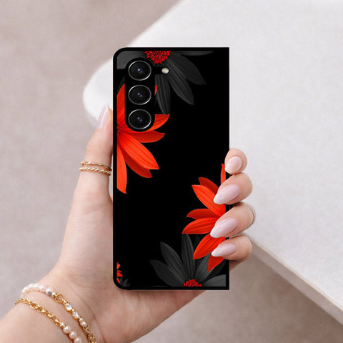 Samsung Galaxy Z Fold 5 5G Cover - Foral Series 2 - HQ Premium Shine Durable Shatterproof Case