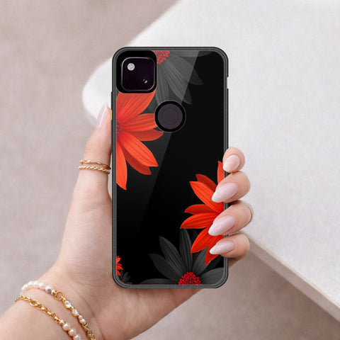 Google Pixel 4a 4G Cover - Foral Series 2 - HQ Premium Shine Durable Shatterproof Case