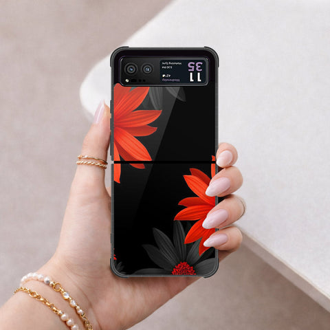 Motorola Razr 40 Cover - Foral Series 2 - HQ Premium Shine Durable Shatterproof Case