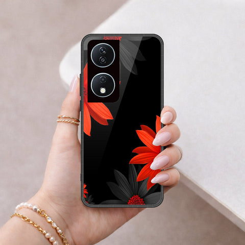 Honor 90 Smart Cover - Foral Series 2 - HQ Premium Shine Durable Shatterproof Case