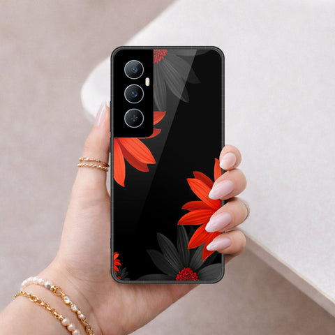 Realme C65 Cover - Foral Series 2 - HQ Premium Shine Durable Shatterproof Case