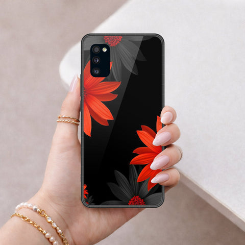 Samsung Galaxy A41 Cover - Foral Series 2 - HQ Premium Shine Durable Shatterproof Case