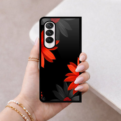Samsung Galaxy Z Fold 4 5G Cover - Foral Series 2 - HQ Premium Shine Durable Shatterproof Case