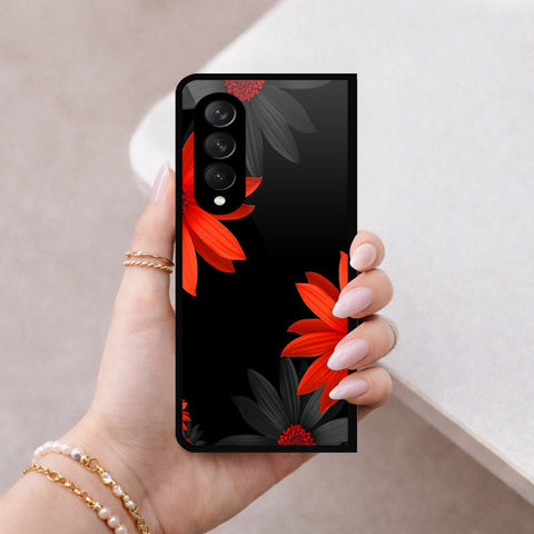 Samsung Galaxy Z Fold 3 5G Cover - Foral Series 2 - HQ Premium Shine Durable Shatterproof Case