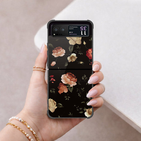 Motorola Razr 40 Cover - Foral Series 2 - HQ Premium Shine Durable Shatterproof Case