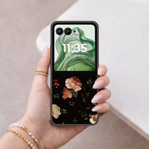 Motorola Razr Plus 2024 Cover - Foral Series 2 - HQ Premium Shine Durable Shatterproof Case