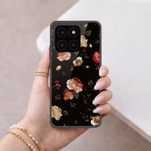 Honor X6a Cover - Foral Series 2 - HQ Premium Shine Durable Shatterproof Case