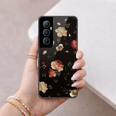 Realme C65 Cover - Foral Series 2 - HQ Premium Shine Durable Shatterproof Case